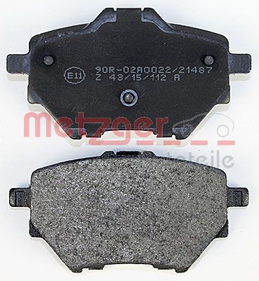 METZGER 1170798 GREENPARTS Bremsbelagsatz, Scheibenbremse